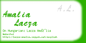 amalia lacza business card